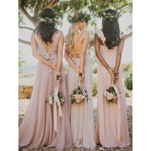 NWT Show Me Your Mumu Godshaw Goddess‎ Gown Lace Up, Show Me The Ring Crisp - XS